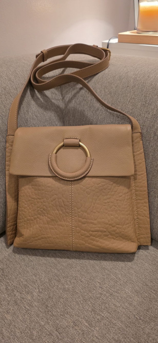 Vince Camuto Livee Leather Bag Sandstone NWOT